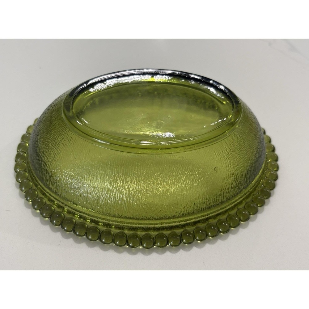 Vintage Indiana Glass Olive Green Hen on Nest No Chips - Picture 7 of 9